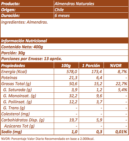 Almendra Natural